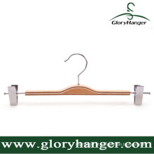 Madeira compensada Pant Rack, Toursers Hanger com dois clipes